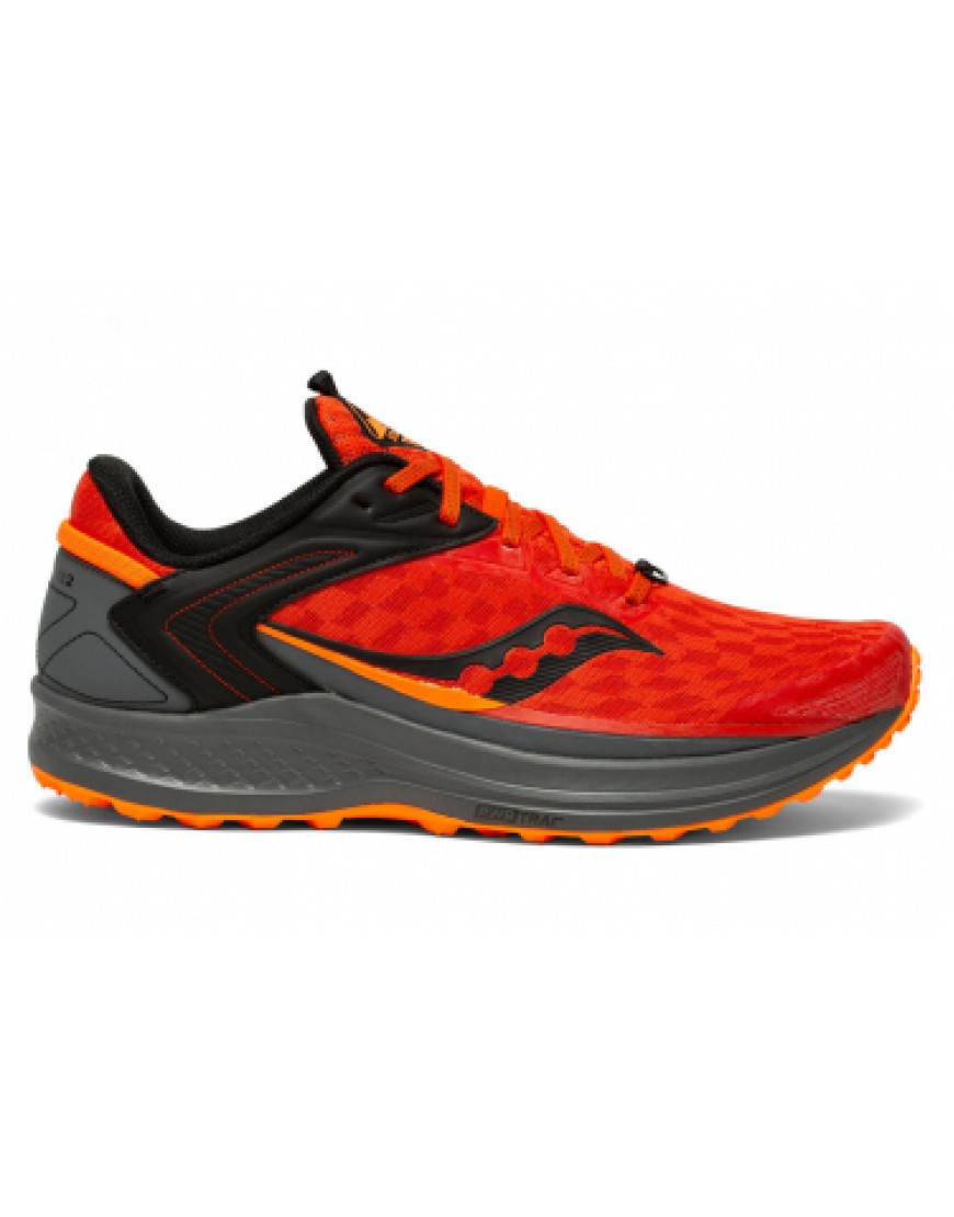Chaussures pour le Trail Running Running  Chaussures de Trail Saucony Canyon TR 2 Rouge / Orange PS53463