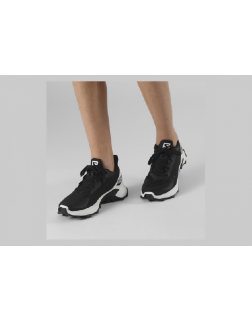 Chaussures pour le Trail Running Running Chaussures Enfant Salomon Alphacross Blast Noir / Blanc PS53322