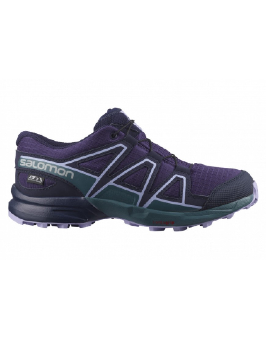 Chaussures pour le Trail Running Running  Chaussures Enfant Salomon Speedcross CSWP Junior Violet NE03919