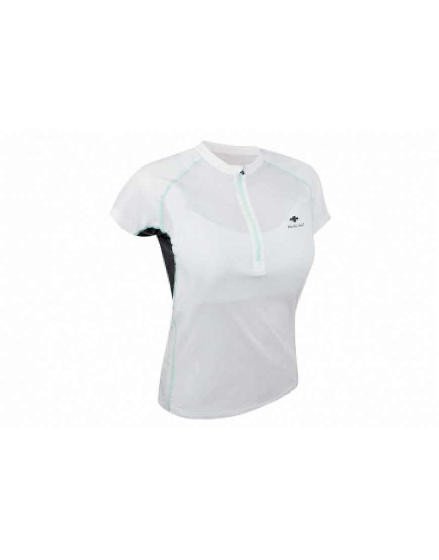 Vêtements Haut Randonnée Running  Maillot Manches Courtes Raidlight Dry Light Femme Blanc GT09182