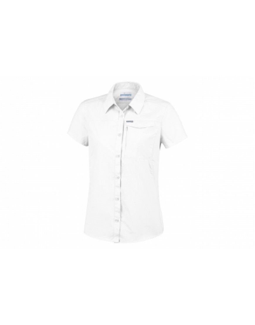 Vêtements Haut Randonnée Running  T-Shirt Columbia Silver Ridge 2.0 Blanc Femme HK91446