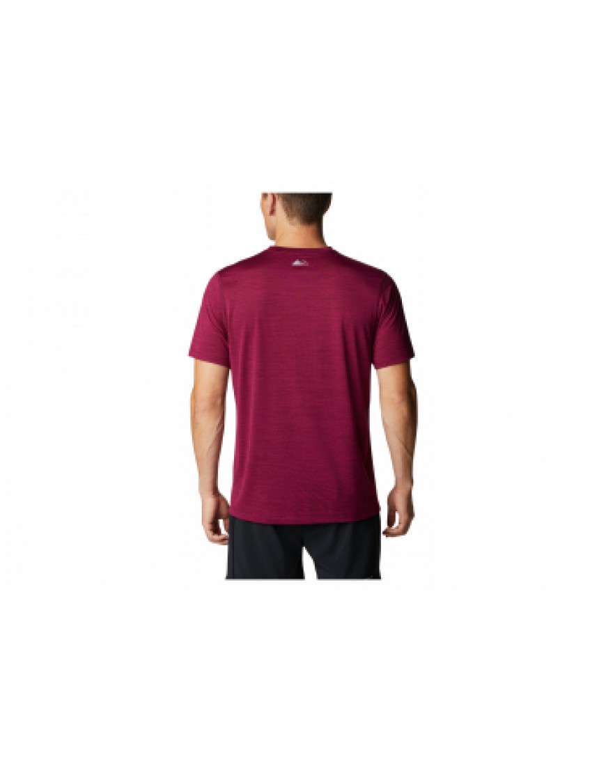 Vêtements Haut Randonnée Running T-Shirt Columbia Trinity Trail Graphic Violet Homme LW26579