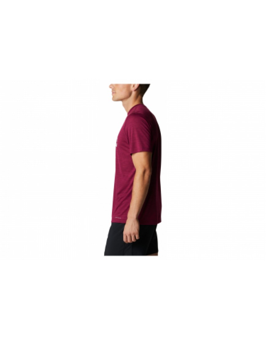 Vêtements Haut Randonnée Running T-Shirt Columbia Trinity Trail Graphic Violet Homme LW26579