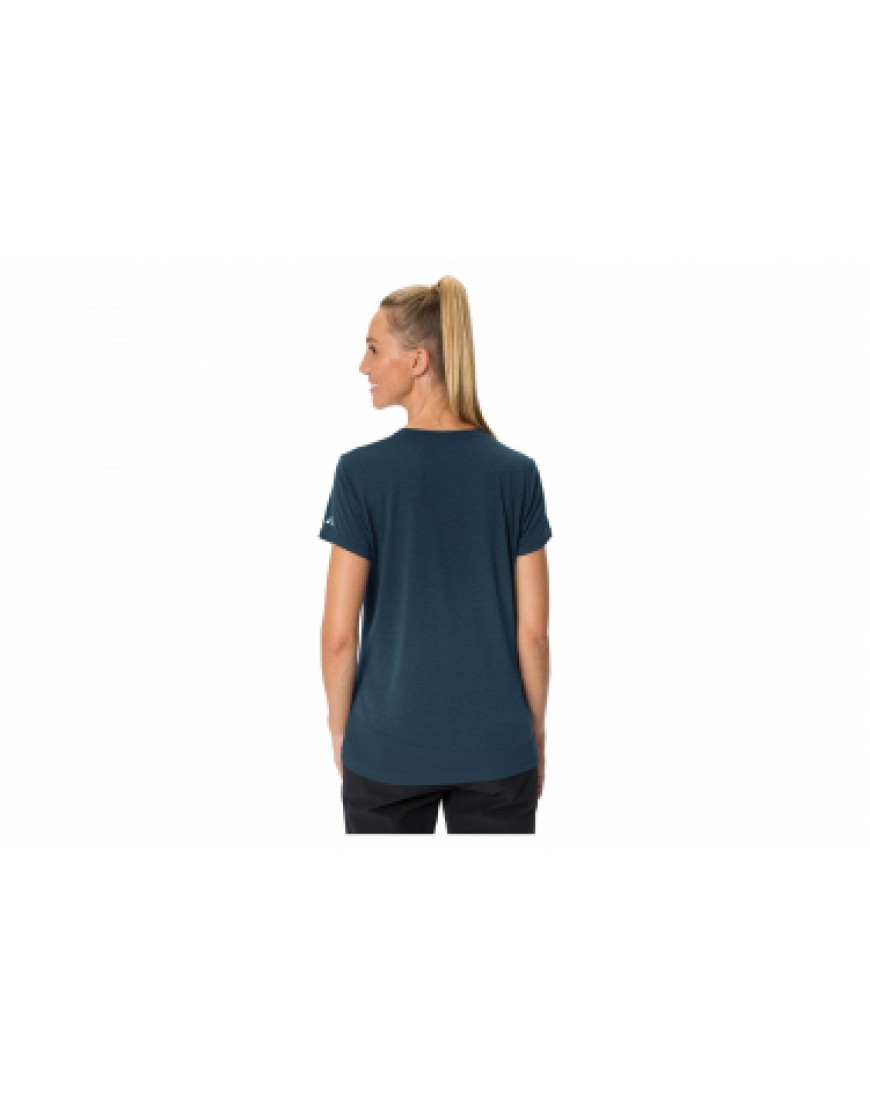 Vêtements Haut Randonnée Running T-Shirt Femme Vaude Sveit Shirt Bleu QI84001