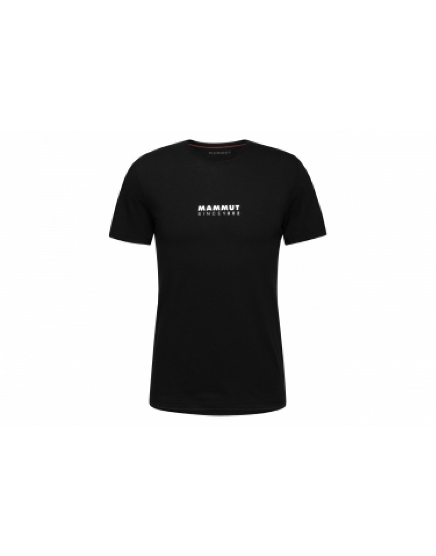 Vêtements Haut Randonnée Running T-Shirt Mammut Logo Noir RM33022