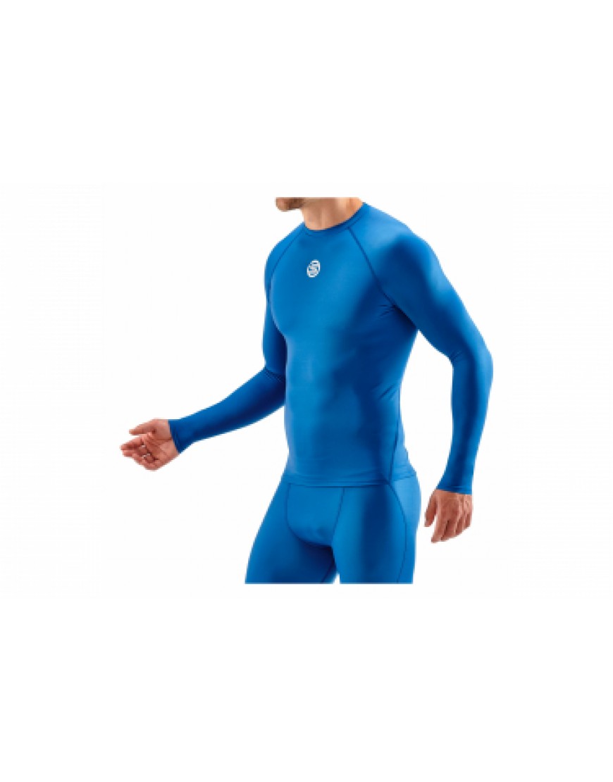 Vêtements Haut Randonnée Running T-shirt manches longues Skins Series-1 Bleu FY04568