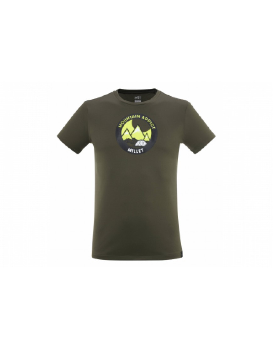 Vêtements Haut Randonnée Running  T-Shirt Millet Dream Peak IVY Homme VY41762