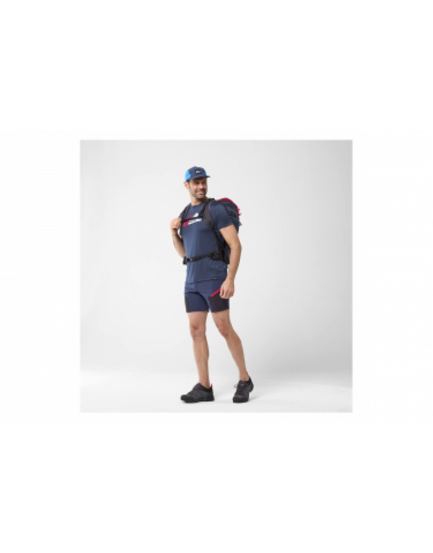 Vêtements Haut Randonnée Running T-Shirt Millet Trekker Bleu Homme KD23907