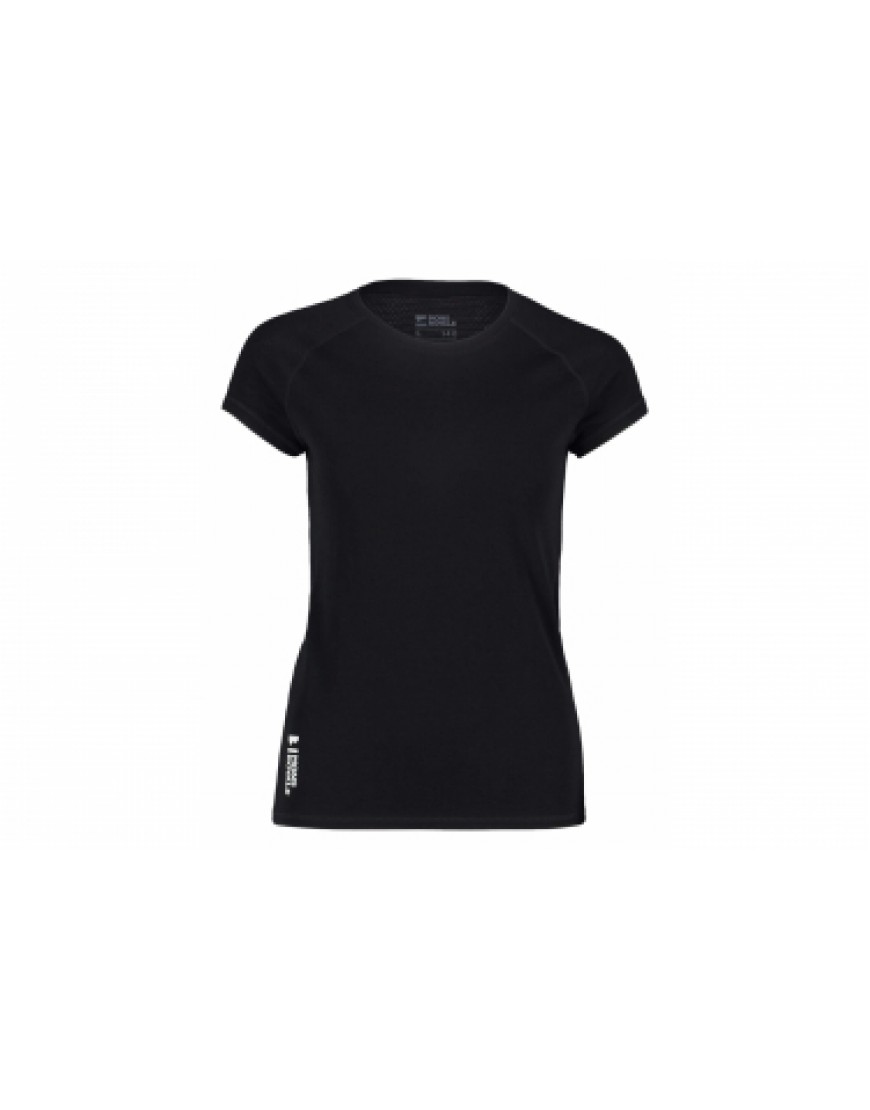 Vêtements Haut Randonnée Running T-Shirt Mons Royale Bella Tech Femme Noir LO55511