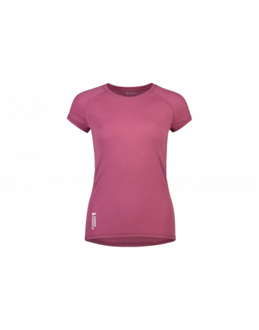 Vêtements Haut Randonnée Running T-Shirt Mons Royale Bella Tech Femme Violet CB14973