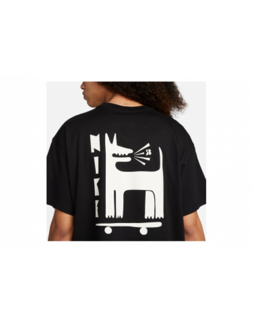 Vêtements Haut Randonnée Running T-shirt Nike SB manches courtes Barking Noir HV41953