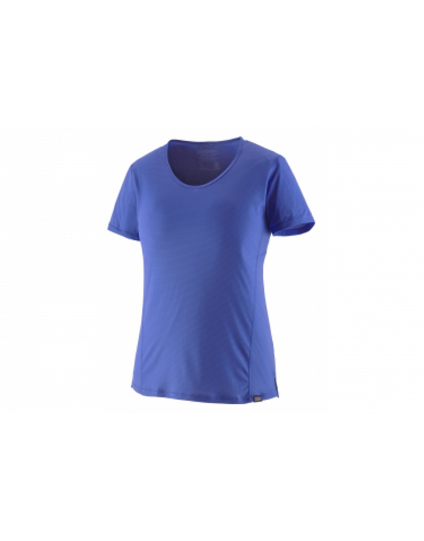 Vêtements Haut Randonnée Running  T-Shirt Patagonia Cap Cool Lightweight Shirt Bleu Femme WM72306
