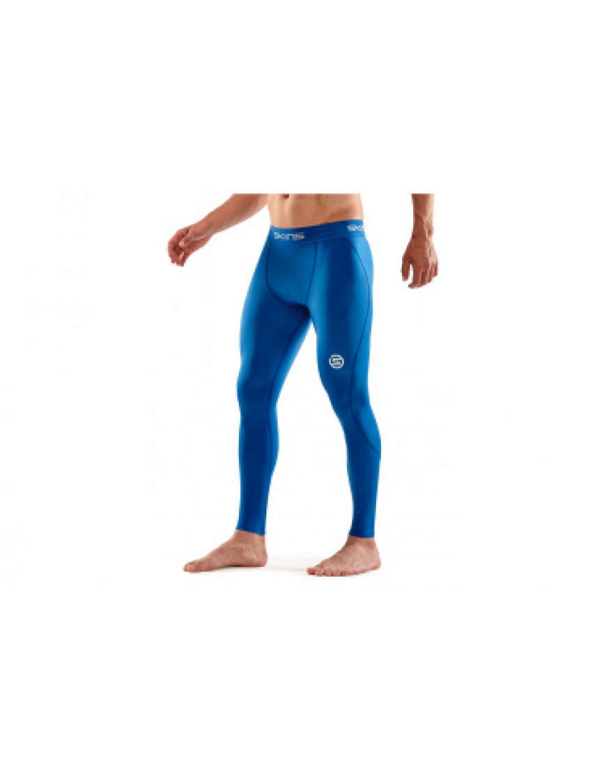 Vêtements Bas Outdoor Running Legging Skins Series-1 Long Tights Bleu LZ15512