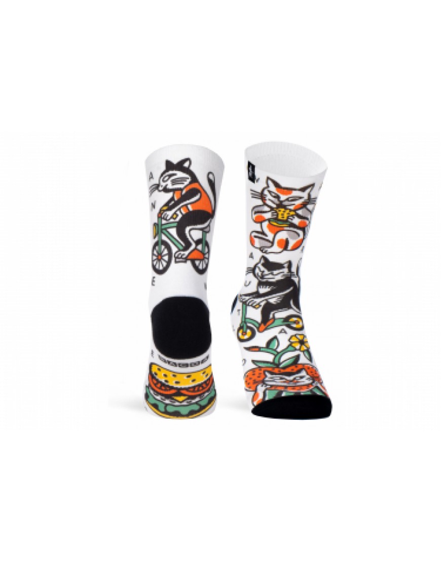 Autres Textiles Bas Outdoor Running  Chaussettes Pacific and Co Bacoa Cats IO65050