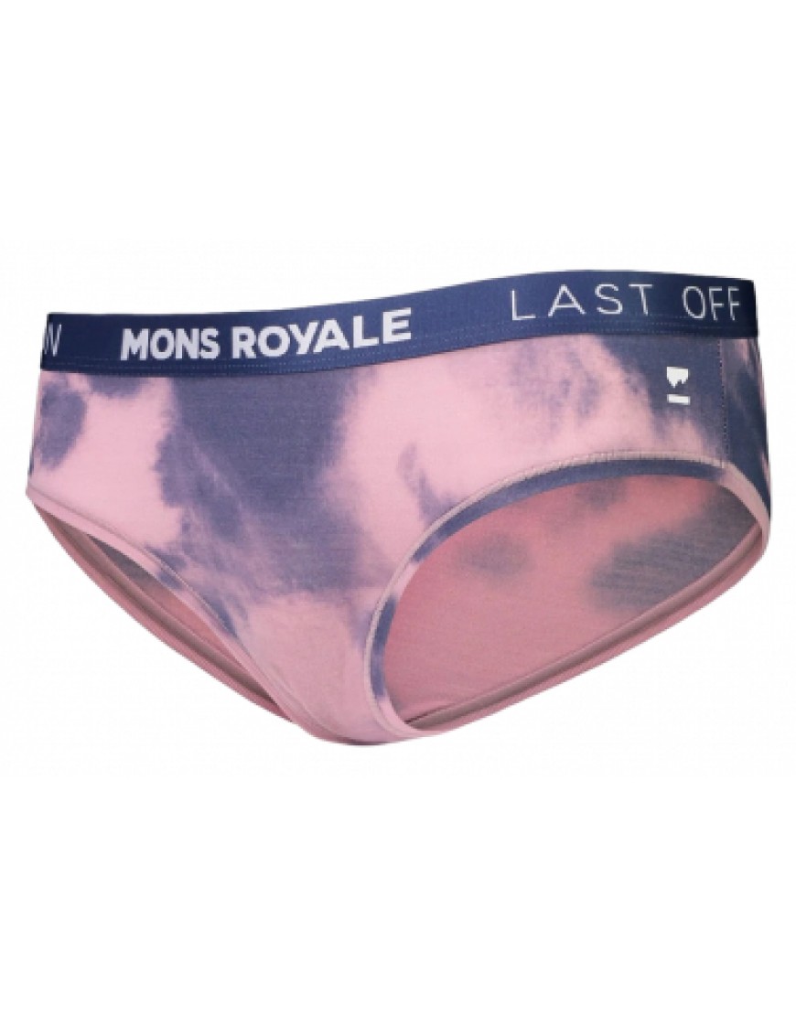 Autres Textiles Bas Outdoor Running  Culotte Mons Royale FOLO Brief Femme Bleu Rose WJ43968