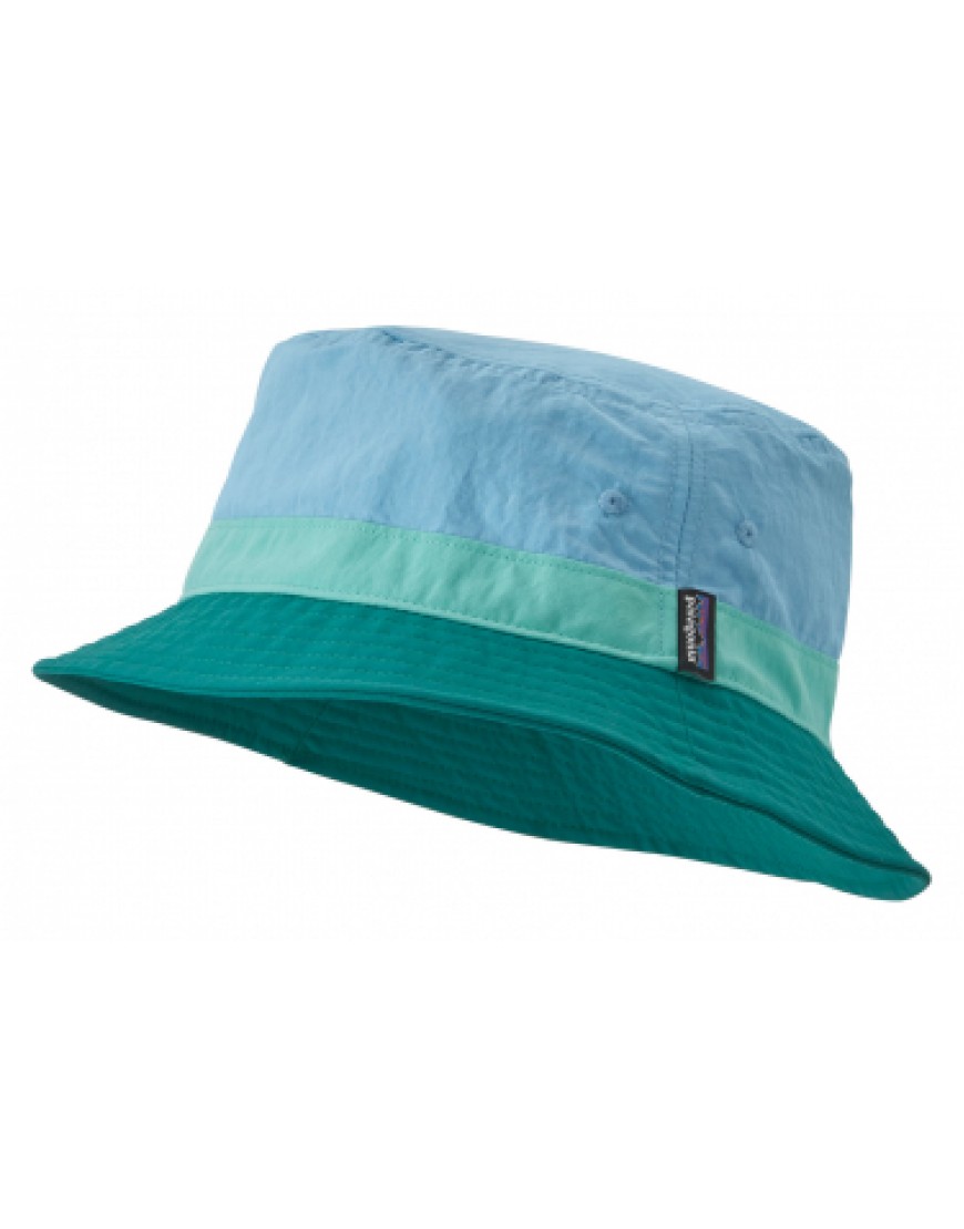 Accessoires textile Outdoor Running  Bob Patagonia Wavefarer Bucket Hat Bleu Unisex ZH36941