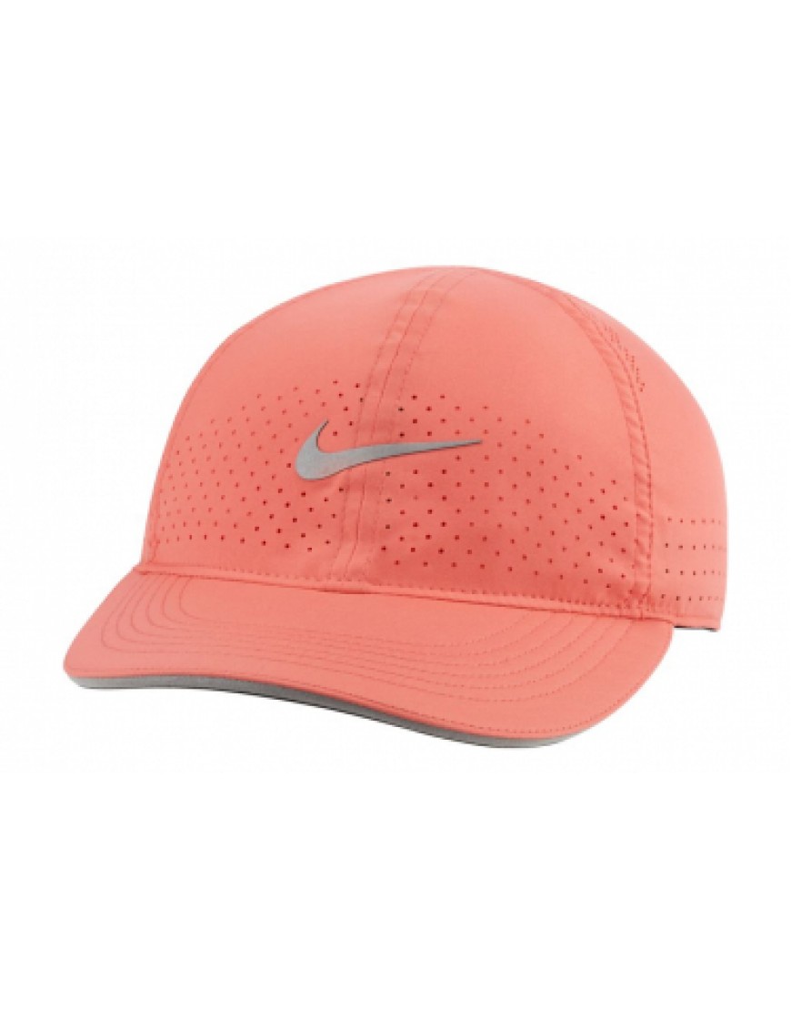 Accessoires textile Outdoor Running  Casquette Femme Nike Featherlight Corail SO60009