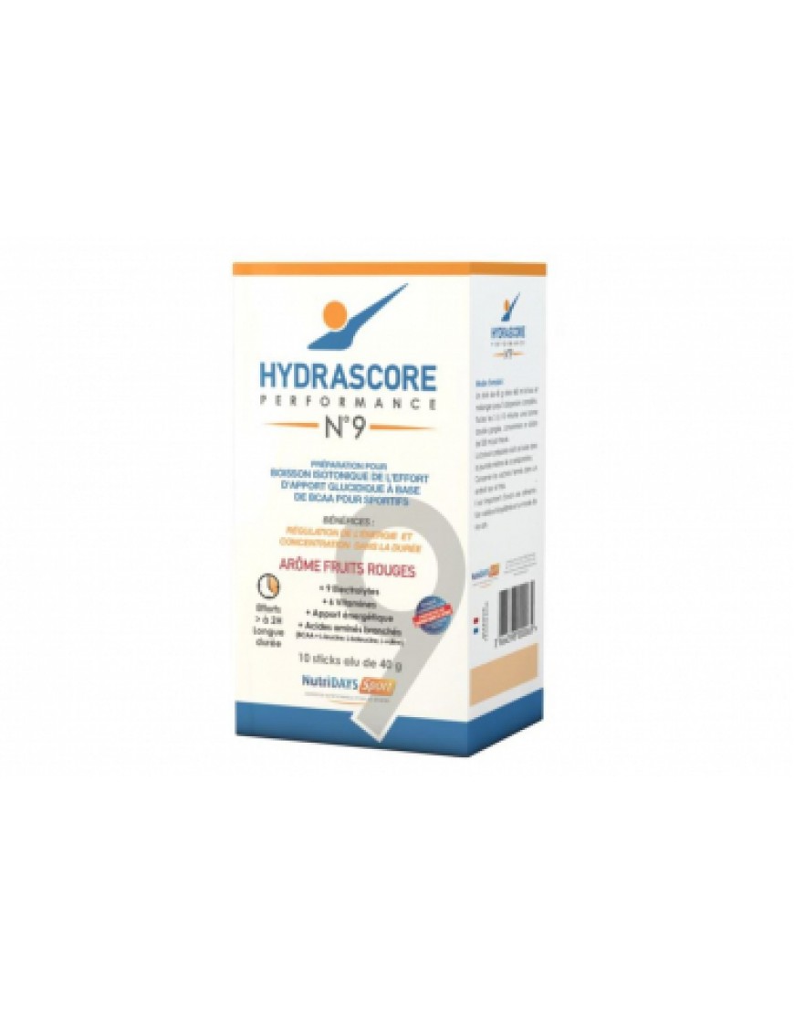 Hydratation Running  Boisson Isotonique Hydrascore N°9 Fruits Rouges 10 x 40g FN57073