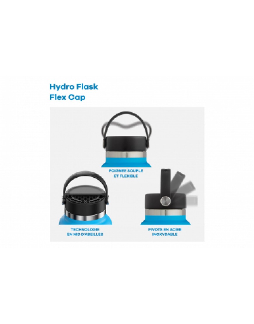 Hydratation Running Bouteille Hydro Flask Standard Flex Cap 530 ml Gris KQ30886