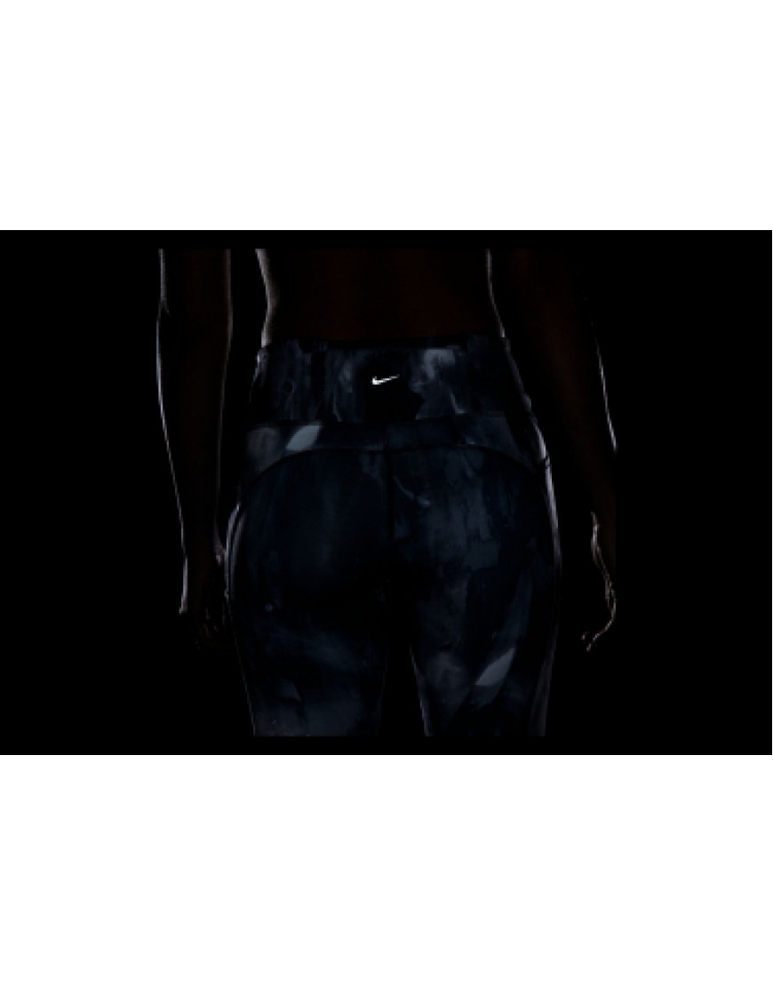 Vêtements Bas Running Running Collant Long Femme Nike Dri-Fit Epic Luxe Noir Blanc LO80175