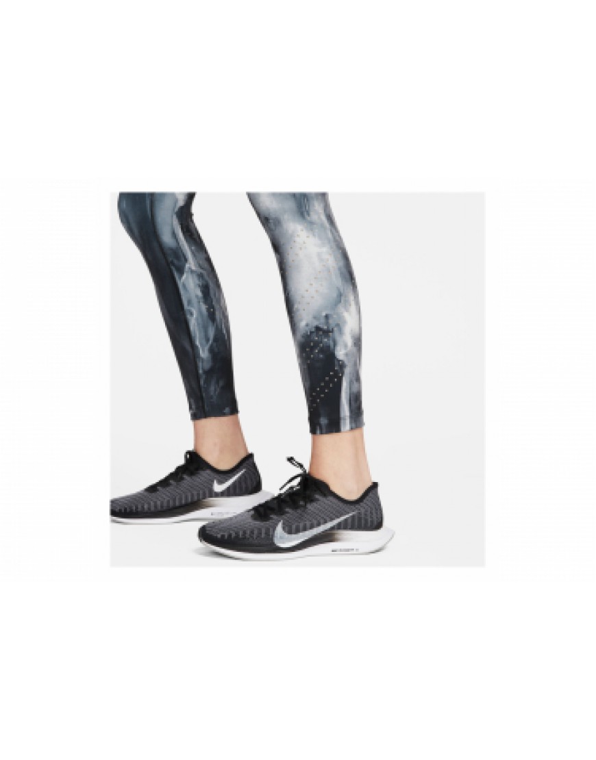 Vêtements Bas Running Running Collant Long Femme Nike Dri-Fit Epic Luxe Noir Blanc LO80175