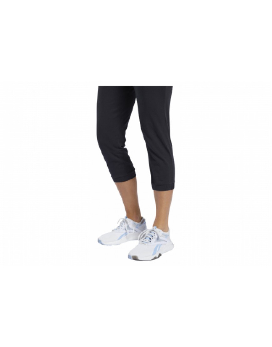 Vêtements Bas Running Running Pantacourt noir femme Reebok Training Essentials BW72755