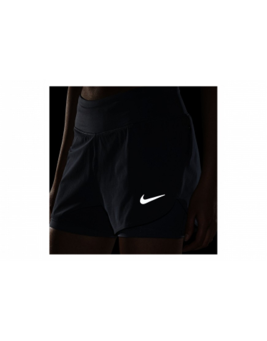 Vêtements Bas Running Running Short 2-en-1 Nike Eclipse Gris Femme QP84572