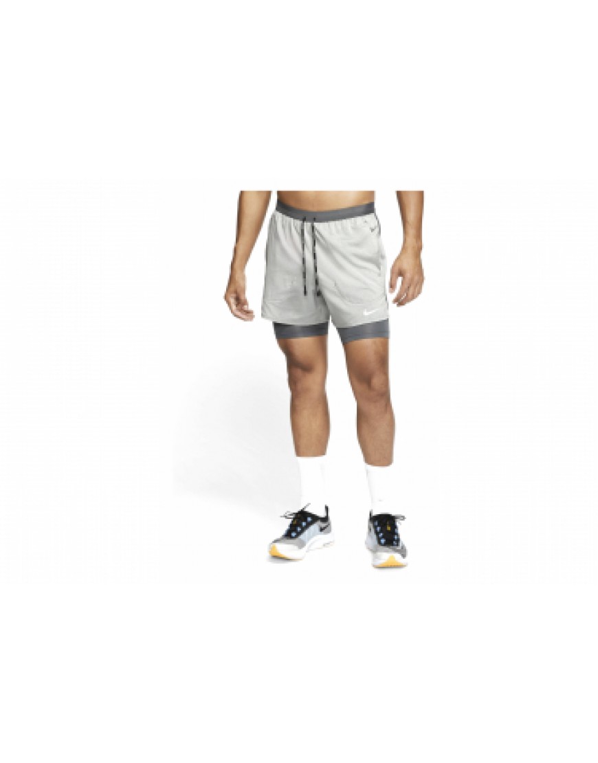 Vêtements Bas Running Running  Short 2-en-1 Nike Flex Stride 5' Gris NH75855