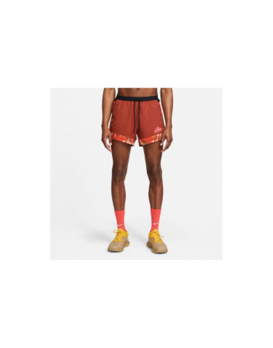 Vêtements Bas Running Running Short Nike Dri-Fit Flex Stride Trail Orange XZ02599