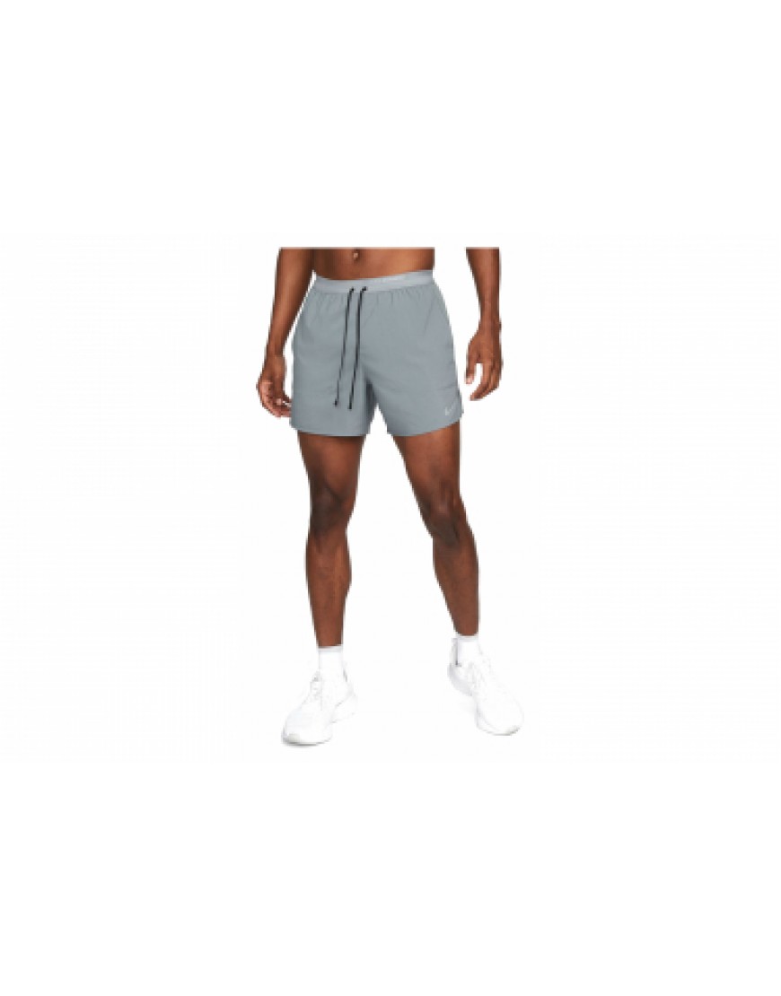 Vêtements Bas Running Running  Short Nike Dri-Fit Stride Gris LD25288