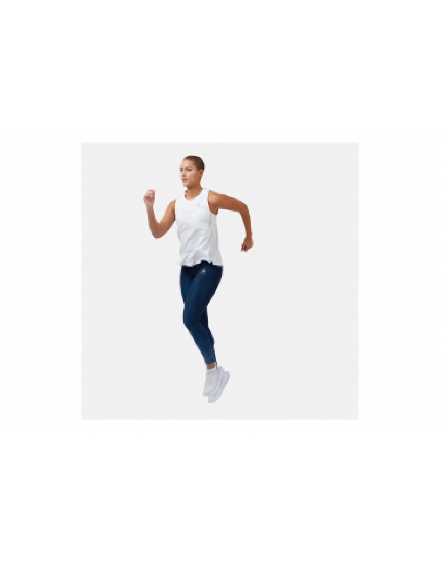 Vêtements Hauts Running Running Débardeur Femme Odlo Zeroweight Chill-Tec Blanc RE68156