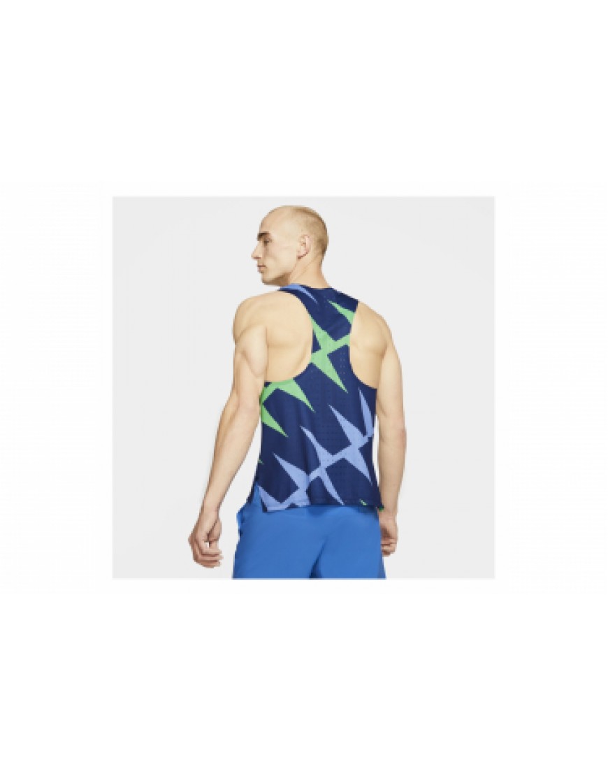 Vêtements Hauts Running Running Débardeur Nike Dri-Fit AeroSwift Bleu Vert PR45819