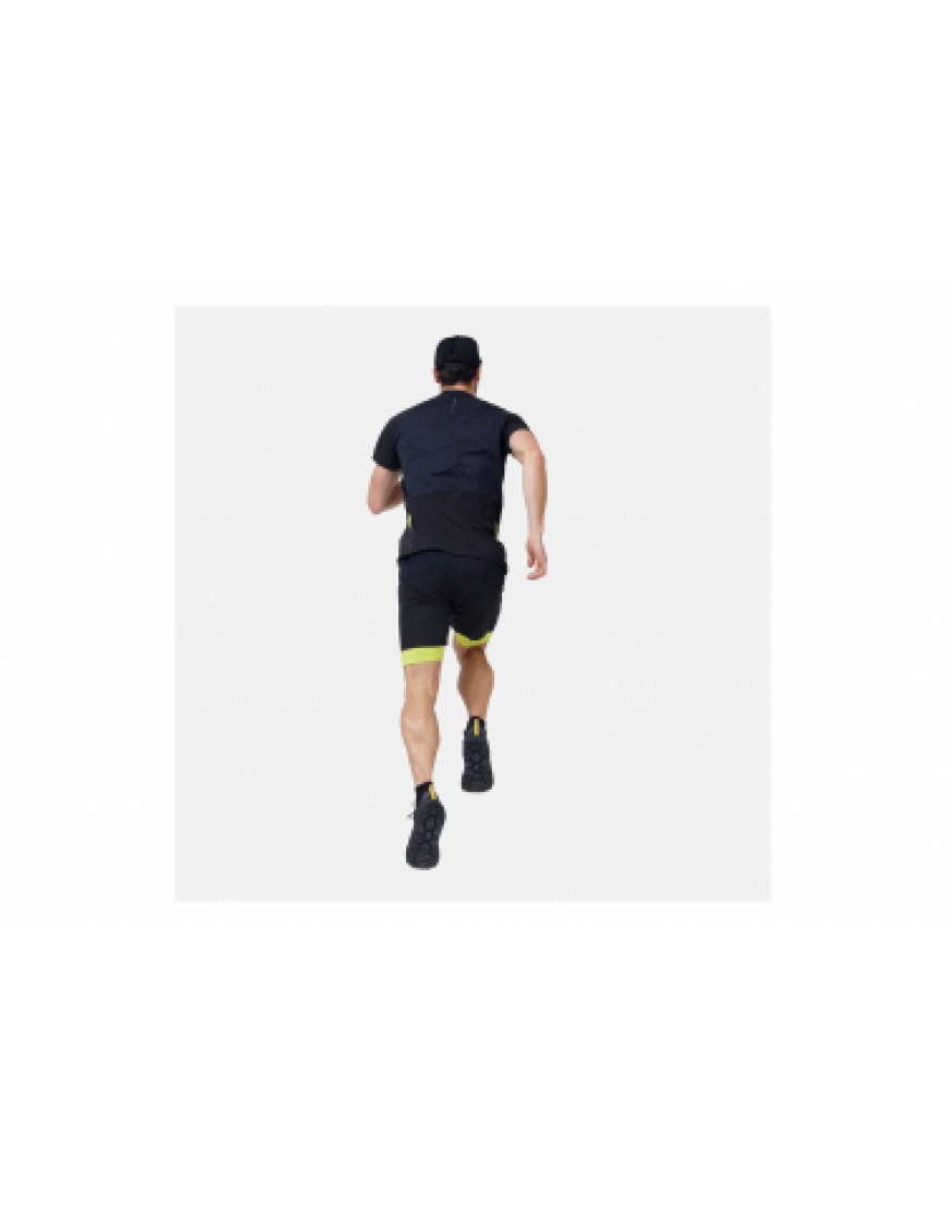 Vêtements Hauts Running Running Maillot Manches Courtes 1/2 zip Odlo Axalp Trail Noir QP70894