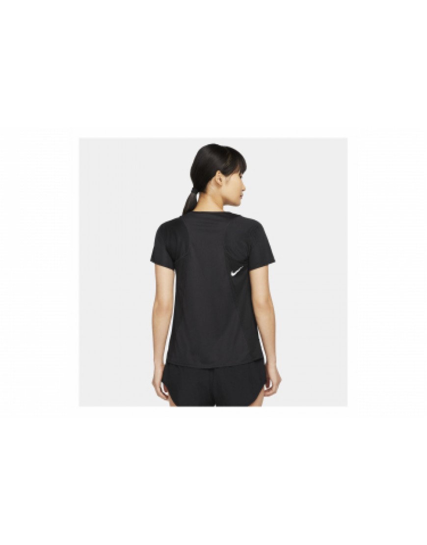 Vêtements Hauts Running Running Maillot manches courtes Nike Dri-Fit Race Noir Femme IL05471