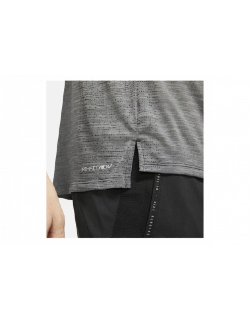 Vêtements Hauts Running Running Maillot manches courtes Nike Dri-Fit Techknit Ultra Noir WI47098