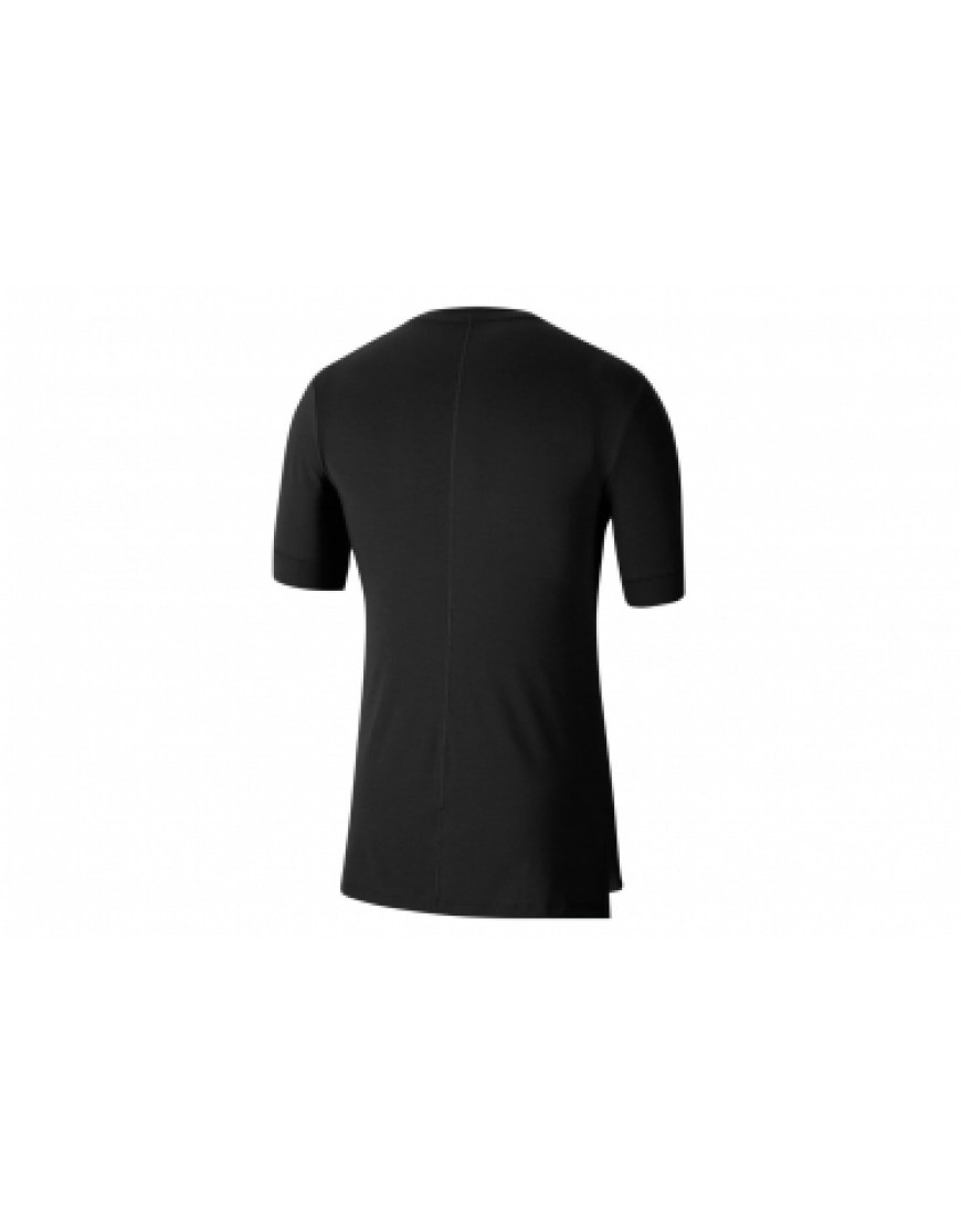 Vêtements Hauts Running Running Maillot manches courtes Nike Dri-Fit Yoga Noir Homme DA89492