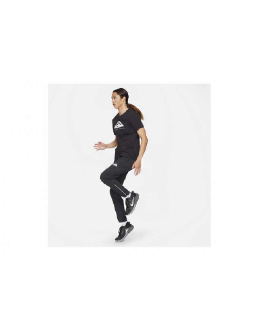 Vêtements Hauts Running Running T-Shirt Manches Courtes Nike Dri-Fit Trail Noir MN09760