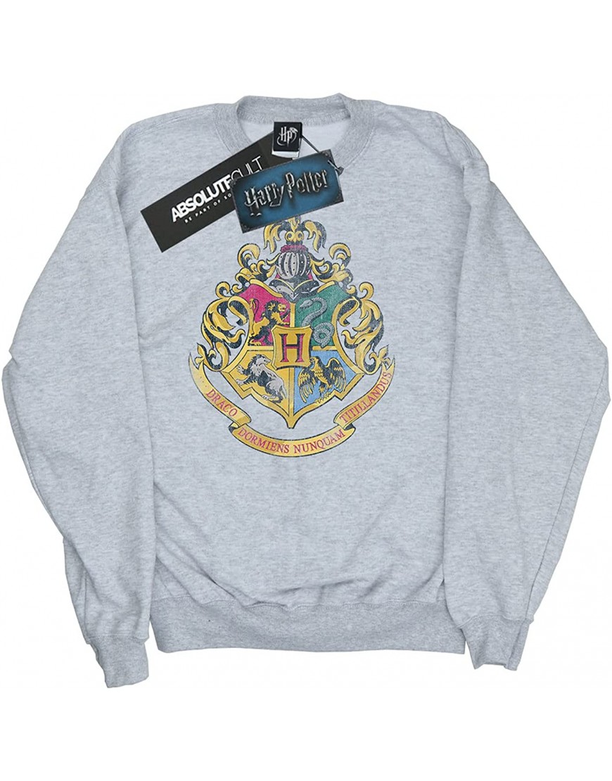 Harry Potter Garçon Hogwarts Distressed Crest Sweat-Shirt B075HCXBBP