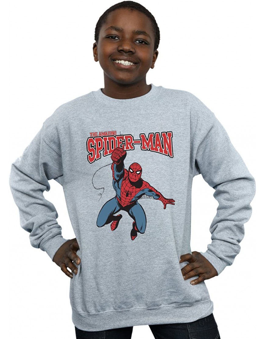 Marvel Garçon Spider-Man Totally Awesome Sweat-Shirt B07DF6Z99B