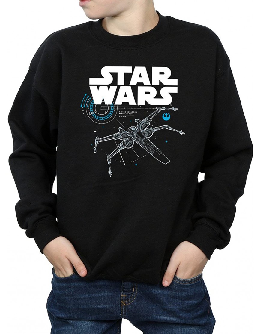 Star Wars Garçon The Last Jedi X-Wing Sweat-Shirt B07582P3V4