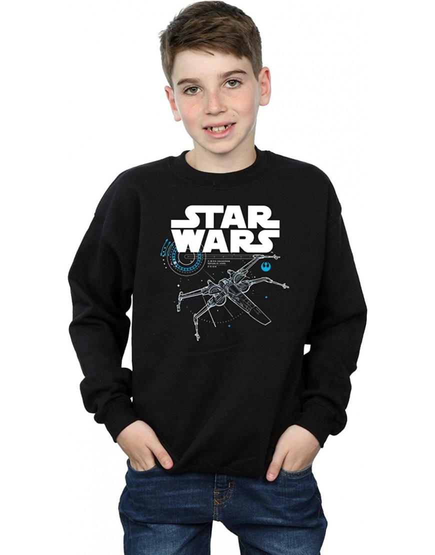 Star Wars Garçon The Last Jedi X-Wing Sweat-Shirt B07582P3V4